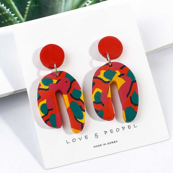 aensoa colorful handmade polymer clay statement earrings irregular drop dangle earring for women unique design jewelry brincos, Silver
aensoa colorful handmade polymer clay statement earrings irregular drop dangle earring for women unique design jewelry brincos, Silver