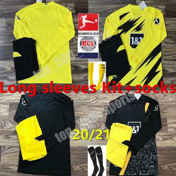 borussia 2020 2021 long sleeves men kit dortmund haaland soccer jerseys 20 21 hazard gotze reus witsel paco alcacer third set football shirt, Black
borussia 2020 2021 long sleeves men kit dortmund haaland soccer jerseys 20 21 hazard gotze reus witsel paco alcacer third set football shirt, Black