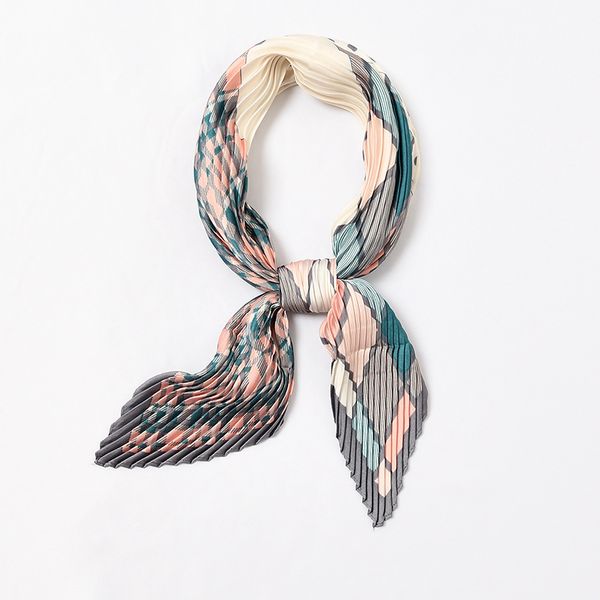 women warm pleated plaid scarf crinkle small bandana geometric mix dots silk foulard [3995, Blue;gray
women warm pleated plaid scarf crinkle small bandana geometric mix dots silk foulard [3995, Blue;gray