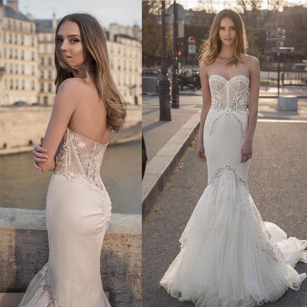 2020 mermaid wedding dresses berta sweetheart lace appliqued bead sweep train boho wedding dress bridal gowns plus size abiti da sposa, White
2020 mermaid wedding dresses berta sweetheart lace appliqued bead sweep train boho wedding dress bridal gowns plus size abiti da sposa, White