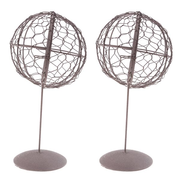 2 pieces wire flower wreath frame hanger for home wedding decor - ball-shaped - 28cm(11inch
2 pieces wire flower wreath frame hanger for home wedding decor - ball-shaped - 28cm(11inch