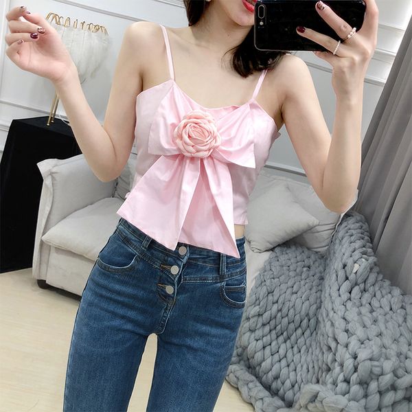 лето нового пляж стиль женщины tank top мода rose flower sexy crop top корея твердый короткий camis, White
лето нового пляж стиль женщины tank top мода rose flower sexy crop top корея твердый короткий camis, White