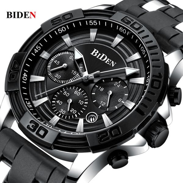 fashion mens brand biden watches casual chronograph sport rubber business quartz male clock relogio masculino, Slivery;brown
fashion mens brand biden watches casual chronograph sport rubber business quartz male clock relogio masculino, Slivery;brown