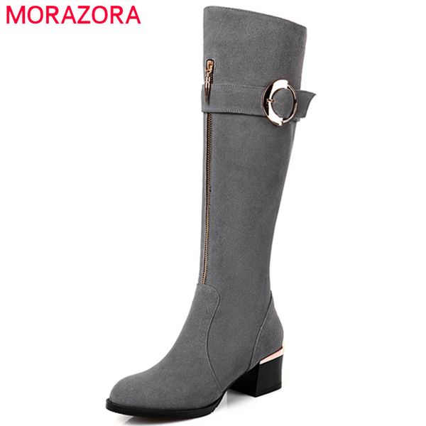 morazora cow suede shoes woman fashion high heels shoes knee high boots zip black womens boots big size 34-43
morazora cow suede shoes woman fashion high heels shoes knee high boots zip black womens boots big size 34-43