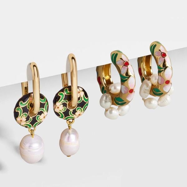 vintage circle geometric flower huggie drop earrings for women bohemian round pearl statement drop earrings party jewelry, Silver
vintage circle geometric flower huggie drop earrings for women bohemian round pearl statement drop earrings party jewelry, Silver