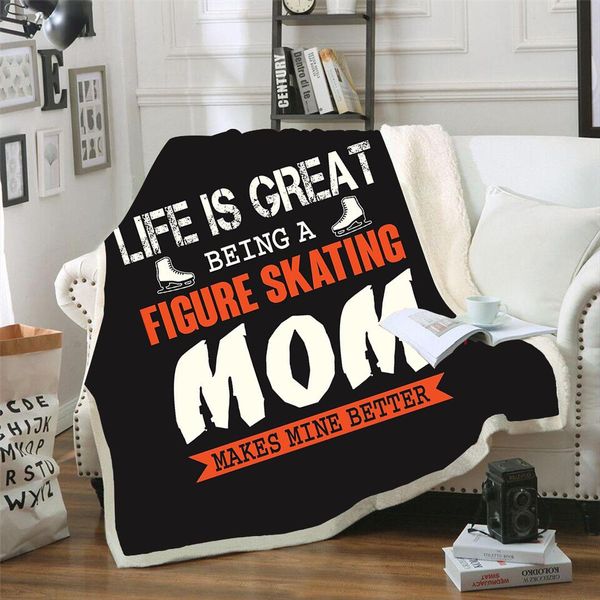 3d skating mom digital square blanket printing english alphabet winter fleece blanket 2019 fashionable simple
3d skating mom digital square blanket printing english alphabet winter fleece blanket 2019 fashionable simple