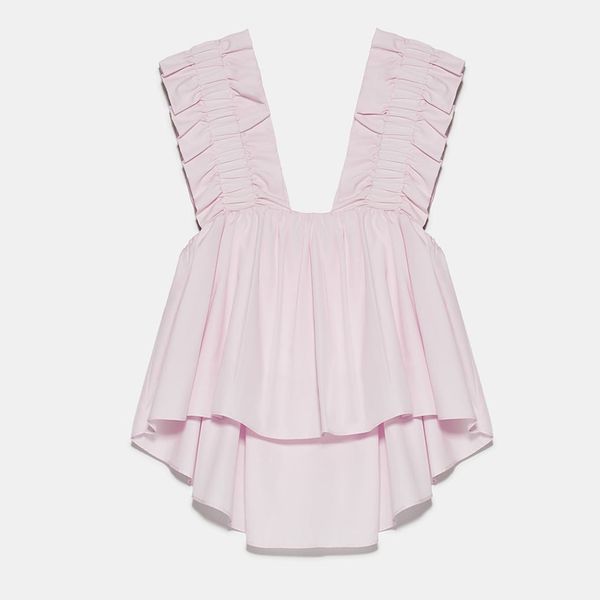 2020 pink ruffle with pronounced neckline shirt women wide straps asymmetric hem summer shirts backless short blouse, White
2020 pink ruffle with pronounced neckline shirt women wide straps asymmetric hem summer shirts backless short blouse, White