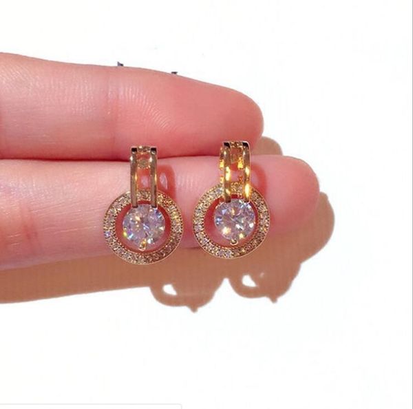 luxury designer earrings jewelry high grade elegant crystal circle earrings with cz stone for wedding party, Golden;silver
luxury designer earrings jewelry high grade elegant crystal circle earrings with cz stone for wedding party, Golden;silver