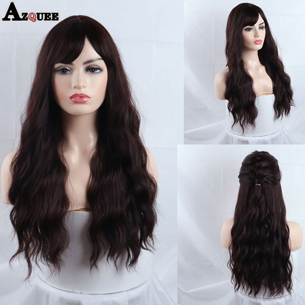 synthetic wigs azqueen long golden brown ombre high density temperature for black/white women wavy cosplay
synthetic wigs azqueen long golden brown ombre high density temperature for black/white women wavy cosplay