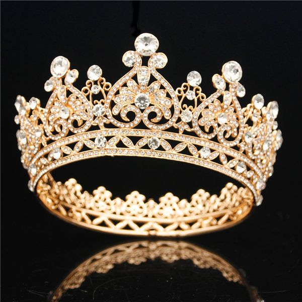 vintage baroque bridal crown rhinestone gold tiaras and crowns princess diadem bride hair jewelry wedding hair accessories c19041101, Slivery;golden
vintage baroque bridal crown rhinestone gold tiaras and crowns princess diadem bride hair jewelry wedding hair accessories c19041101, Slivery;golden