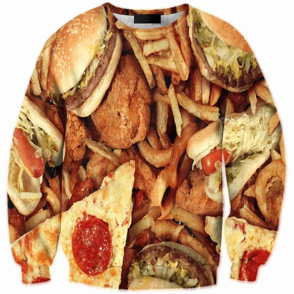 men's 3-d hamburg chicken block printed sanitary clothes long sleeve tide men's sanitary sweatshirts printing blouse hoodies, Black
men's 3-d hamburg chicken block printed sanitary clothes long sleeve tide men's sanitary sweatshirts printing blouse hoodies, Black