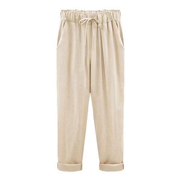 woman spring autumn femme cotton linen lace up nine minutes of pants long trousers loose plus size fashion elastic waist mid wai, Black;white
woman spring autumn femme cotton linen lace up nine minutes of pants long trousers loose plus size fashion elastic waist mid wai, Black;white