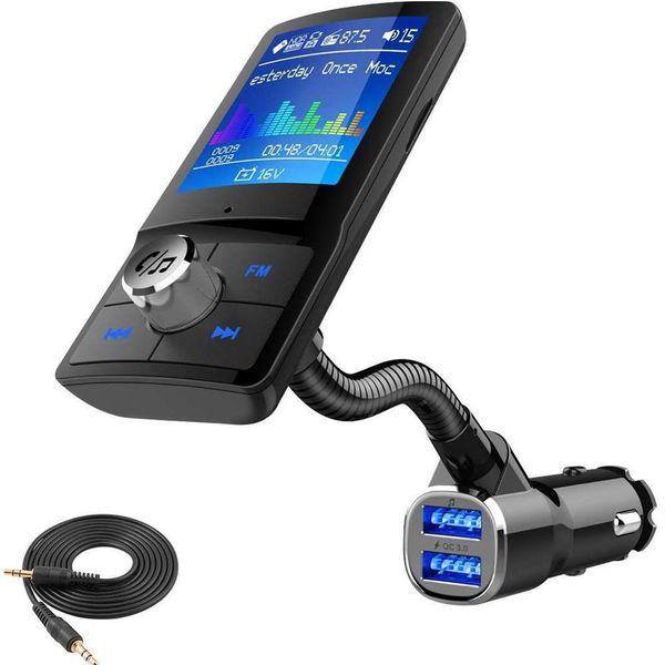 bluetooth 4.2 fm transmitter car modulator voiture mp3 radio player receiver double usb charger qc3.0 lossless music new 
bluetooth 4.2 fm transmitter car modulator voiture mp3 radio player receiver double usb charger qc3.0 lossless music new