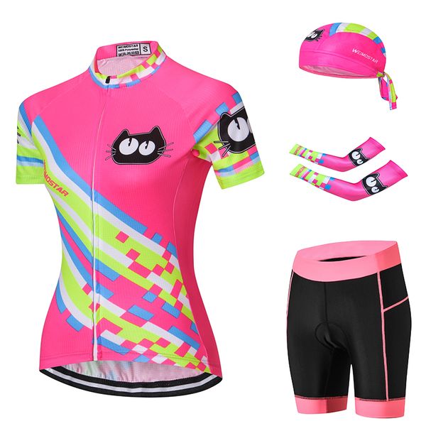 mtb bike jersey set cat pink women summer cycling clothing arm sleeve bicycle shirt shorts cap arm warmer quick dry, Black;blue
mtb bike jersey set cat pink women summer cycling clothing arm sleeve bicycle shirt shorts cap arm warmer quick dry, Black;blue