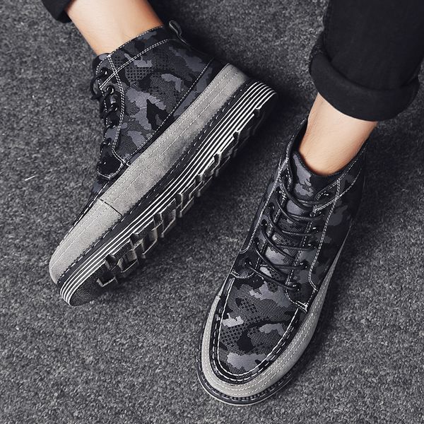 mens army boots casual ankle boots high leather shoes male hip hop camouflage military boots sneaker shoes, Black
mens army boots casual ankle boots high leather shoes male hip hop camouflage military boots sneaker shoes, Black