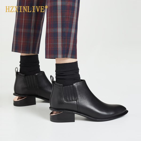 oxford boots with rhodium silver gold ankle boots for women 4cm heels women genuine leather shoes, Black
oxford boots with rhodium silver gold ankle boots for women 4cm heels women genuine leather shoes, Black
