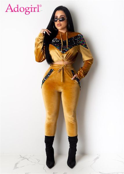 adogirl colorful sequins patchwork velvet two piece set women tracksuit long sleeve hooded sweatshirt crop casual pants suit, White
adogirl colorful sequins patchwork velvet two piece set women tracksuit long sleeve hooded sweatshirt crop casual pants suit, White