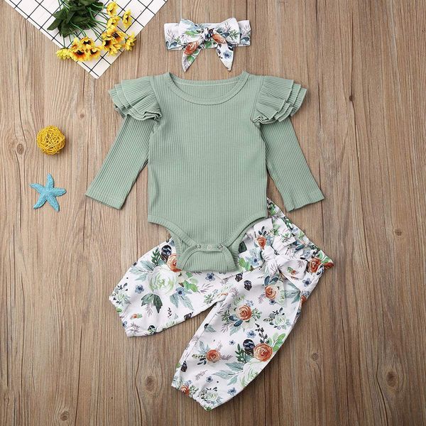 infant newborn baby girls solid ruched romper floral pants casual clothes set cotton long sleeve o-neck baby girl clothes, White
infant newborn baby girls solid ruched romper floral pants casual clothes set cotton long sleeve o-neck baby girl clothes, White