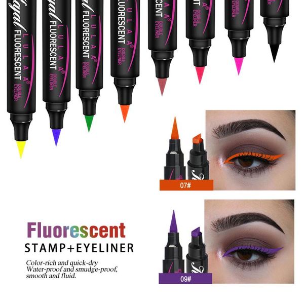 2 in 1 colorful fluorescent matte eye liner pencil glitter blue black cat eye winged eyeliner stamp smudge-proof makeup tslm1
2 in 1 colorful fluorescent matte eye liner pencil glitter blue black cat eye winged eyeliner stamp smudge-proof makeup tslm1