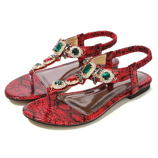 designer bohemia women sandals 2.5cm low heel t-strap luxury beaded leather fashion sandals beach shoes large size 35-43, Black
designer bohemia women sandals 2.5cm low heel t-strap luxury beaded leather fashion sandals beach shoes large size 35-43, Black