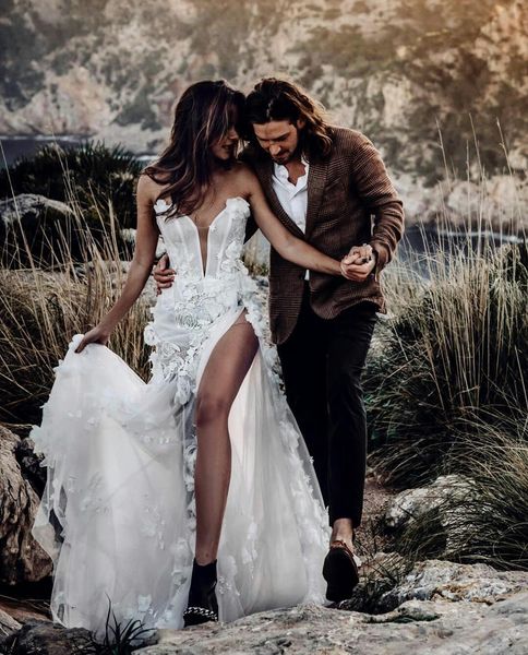 sheath beach wedding dresses 2020 new boho vintage wedding gowns abiti da sposa lace applique robes de mariée, White
sheath beach wedding dresses 2020 new boho vintage wedding gowns abiti da sposa lace applique robes de mariée, White