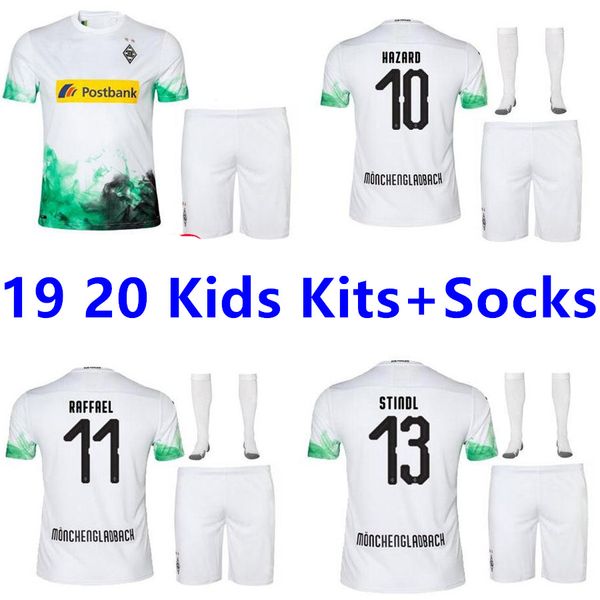 2019 borussia monchengladbach home kids kit+socks soccer jerseys 19 20 raffael stindl plea boys child football shirts maillot de foot, Black
2019 borussia monchengladbach home kids kit+socks soccer jerseys 19 20 raffael stindl plea boys child football shirts maillot de foot, Black