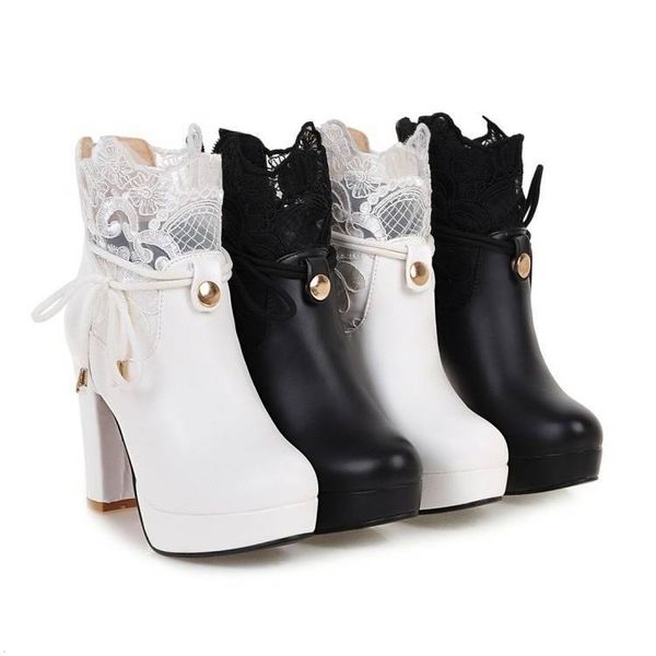 2020 new women's high heel boots suede shoes woman round head solid color rear zippe lace fashion women's spring boots size33-43, Black
2020 new women's high heel boots suede shoes woman round head solid color rear zippe lace fashion women's spring boots size33-43, Black