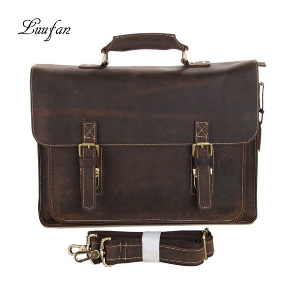 briefcase large capacity fit 15'' pc crazy horse leather durable real leather interview formal vintage files books man trip
briefcase large capacity fit 15'' pc crazy horse leather durable real leather interview formal vintage files books man trip