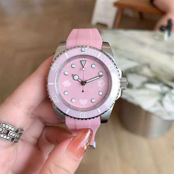 new style fashion lady watches pink pig pecs limited edition automatic mechanical women watch 38mm luxury wristwatches rubber strap, Slivery;brown
new style fashion lady watches pink pig pecs limited edition automatic mechanical women watch 38mm luxury wristwatches rubber strap, Slivery;brown