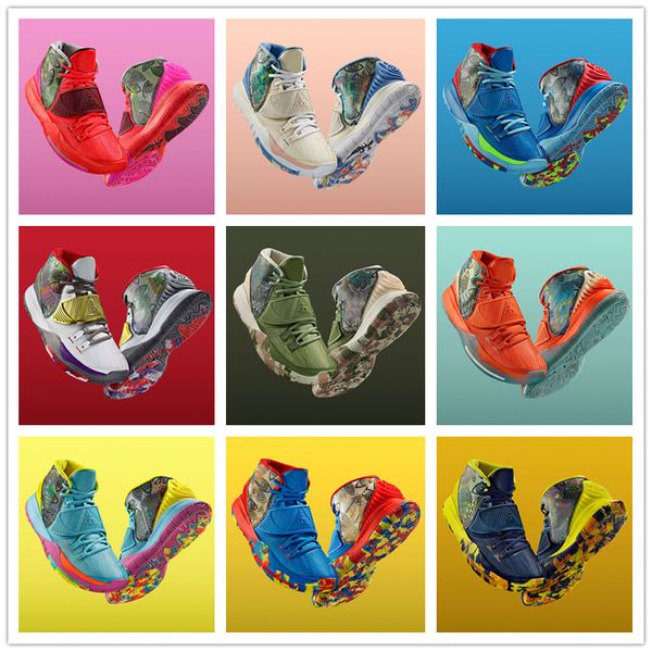 2020 new designer sneaker kyrie 6 pre-heat nyc la shanghai beijing guangzhou miami houston heal the world 6s basketbal sports shoes size7-12, White;red
2020 new designer sneaker kyrie 6 pre-heat nyc la shanghai beijing guangzhou miami houston heal the world 6s basketbal sports shoes size7-12, White;red