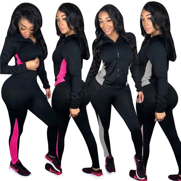 women patchwork zipper tracksuit sportswear long sleeve jacket pants sweatshirt legging two piece set outfits 6lots sports set, Gray
women patchwork zipper tracksuit sportswear long sleeve jacket pants sweatshirt legging two piece set outfits 6lots sports set, Gray