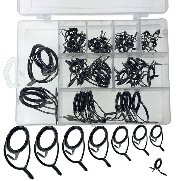 75pcs fishing rod guide tips repair kit 8 size carbon ceramic ring diy eye set rod rebuilding sea spinning casting rod replaceme
75pcs fishing rod guide tips repair kit 8 size carbon ceramic ring diy eye set rod rebuilding sea spinning casting rod replaceme