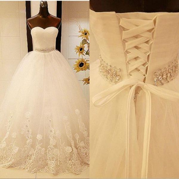 elegant ball gown wedding dresses sweetheart sleevelesss sweep train lace-up sweet bridal wedding gowns, White;pink
elegant ball gown wedding dresses sweetheart sleevelesss sweep train lace-up sweet bridal wedding gowns, White;pink