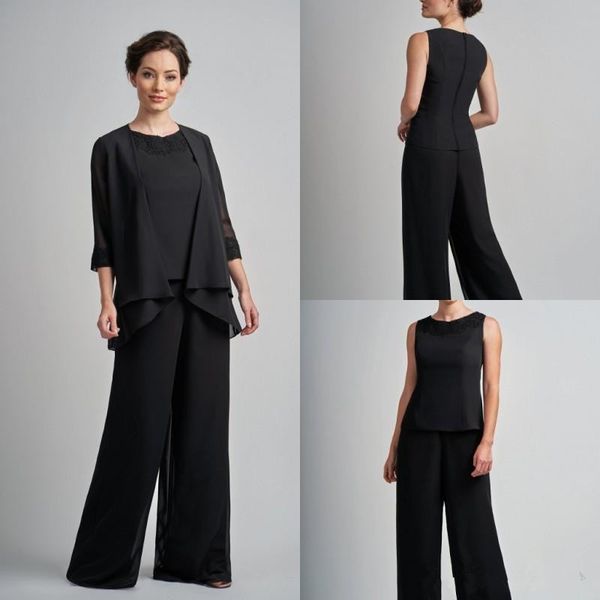black jumpsuits mother of the bride dresses pants suits chiffon wedding guests gowns bridesmaid party dress plus size vestidos de fiesta, Black;red
black jumpsuits mother of the bride dresses pants suits chiffon wedding guests gowns bridesmaid party dress plus size vestidos de fiesta, Black;red