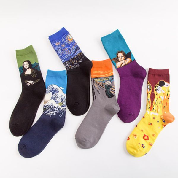 men sock funny cute waves little angel oil painting harajuku happy black casual hip hop skate male dress ventilation cotton sock
men sock funny cute waves little angel oil painting harajuku happy black casual hip hop skate male dress ventilation cotton sock