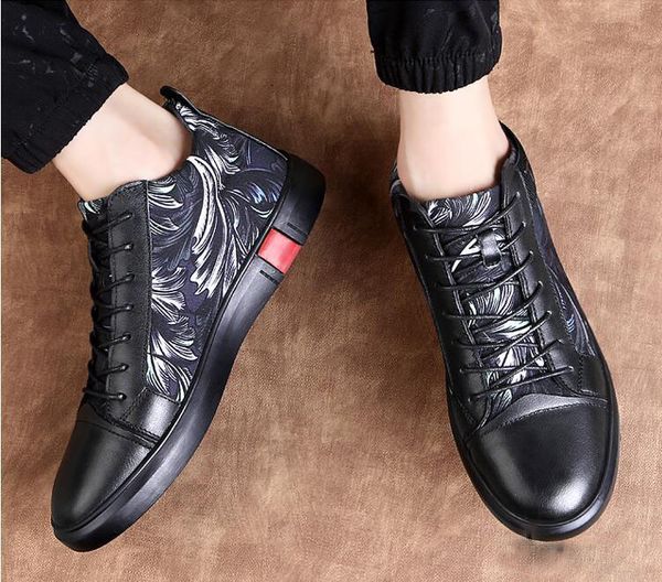 new style fashion high loafers men black sneakers shoes luxury designer rivets flat walking shoe dress party wedding shoe
new style fashion high loafers men black sneakers shoes luxury designer rivets flat walking shoe dress party wedding shoe