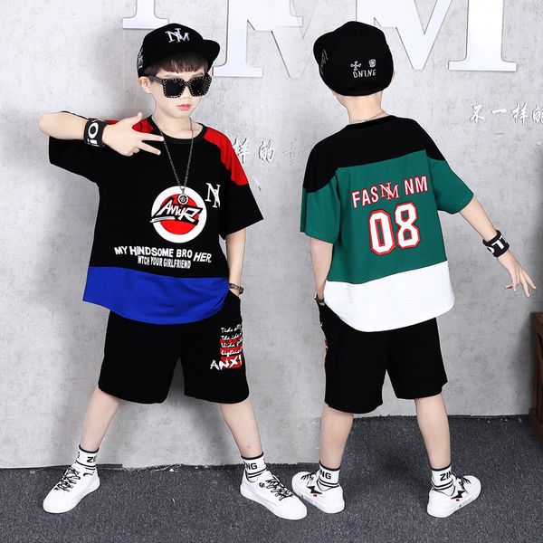 fashion boys summer clothing sets 2020 new children short sleeves sports suit two-piece kids clothes boys tracksuit 8 9 10 years, White
fashion boys summer clothing sets 2020 new children short sleeves sports suit two-piece kids clothes boys tracksuit 8 9 10 years, White