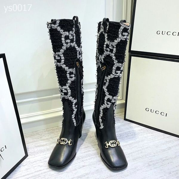 2019 autumn and winter british wind breathable boots high-heeled women's boots side zipper colorblock stripe thick with ms. knight boot, Black
2019 autumn and winter british wind breathable boots high-heeled women's boots side zipper colorblock stripe thick with ms. knight boot, Black