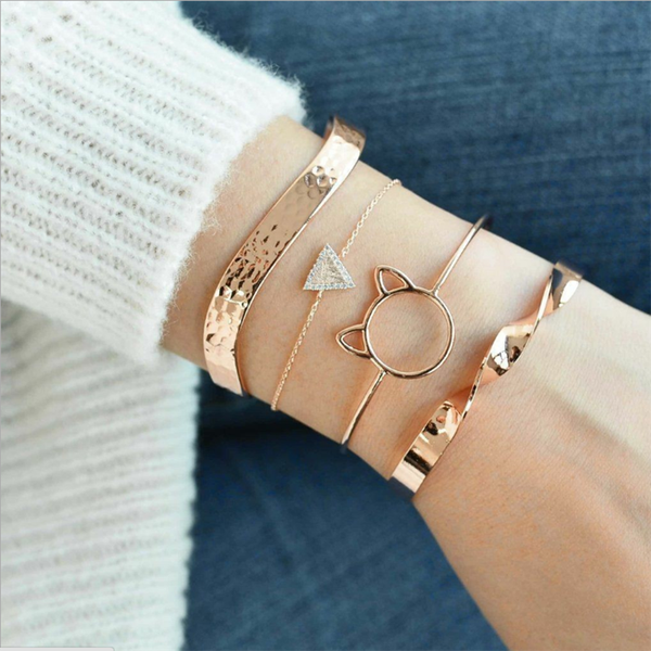 new fashion bracelets cat ears female rose gold bracelet and bracelet for women combines four selling jewelry wholesale, Black
new fashion bracelets cat ears female rose gold bracelet and bracelet for women combines four selling jewelry wholesale, Black