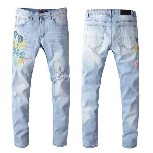 mens designer jeans classic straight biker casual trousers cowboy famous brand zipper drawing snake pattern pants us size 28-40, Blue
mens designer jeans classic straight biker casual trousers cowboy famous brand zipper drawing snake pattern pants us size 28-40, Blue