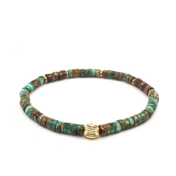 pohier turquoises the heishi bead collection gold color beads charm bracelet for man woman jewelry, Golden;silver
pohier turquoises the heishi bead collection gold color beads charm bracelet for man woman jewelry, Golden;silver