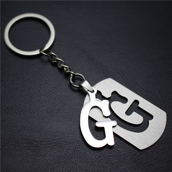 26 english alphabet stainless steel tag key ring car pendant accessories couple name gift, Silver
26 english alphabet stainless steel tag key ring car pendant accessories couple name gift, Silver