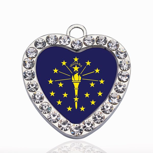 indiana flag circle charm vintage heart charms pendants fashion charm necklace for women men diy jewelry, Bronze;silver
indiana flag circle charm vintage heart charms pendants fashion charm necklace for women men diy jewelry, Bronze;silver