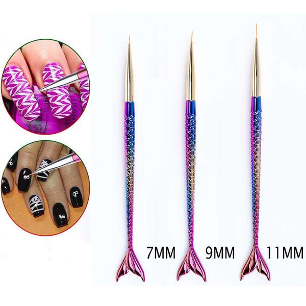 nail art line painting brush crystal acrylic thin liner drawing pen mermaid manicure tool uv gel nail brush set nails art paint kits, Silver
nail art line painting brush crystal acrylic thin liner drawing pen mermaid manicure tool uv gel nail brush set nails art paint kits, Silver