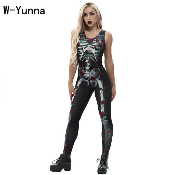 w-yunna women's fashion clothing new flower skull rack digital printing stretch bodysuits sleeveless vest jumpsuits, Black;red
w-yunna women's fashion clothing new flower skull rack digital printing stretch bodysuits sleeveless vest jumpsuits, Black;red