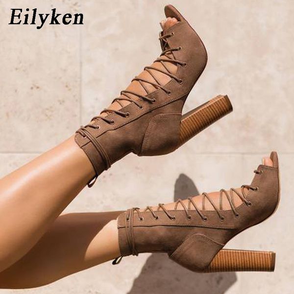 eilyken 2019 new ankle boots for women peep toe lace-up cross-tied heel pumps roman women bootas sandals brown black
eilyken 2019 new ankle boots for women peep toe lace-up cross-tied heel pumps roman women bootas sandals brown black