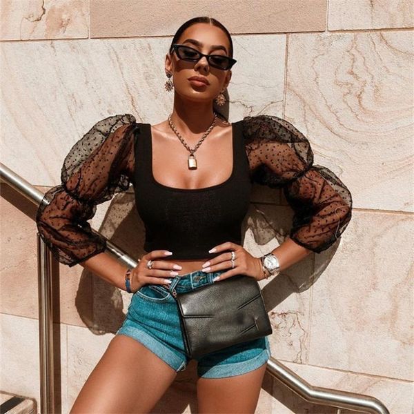 мода sexy женщин см через wear mesh sheer блуза puff рукавом mesh ночной клуб топы прозрачные блузки, White
мода sexy женщин см через wear mesh sheer блуза puff рукавом mesh ночной клуб топы прозрачные блузки, White