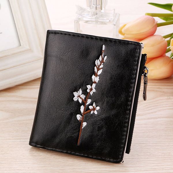 newly women hasp zipper short wallet embroidery flowers pu coin purse money bag small wallets dod886, Red;black
newly women hasp zipper short wallet embroidery flowers pu coin purse money bag small wallets dod886, Red;black