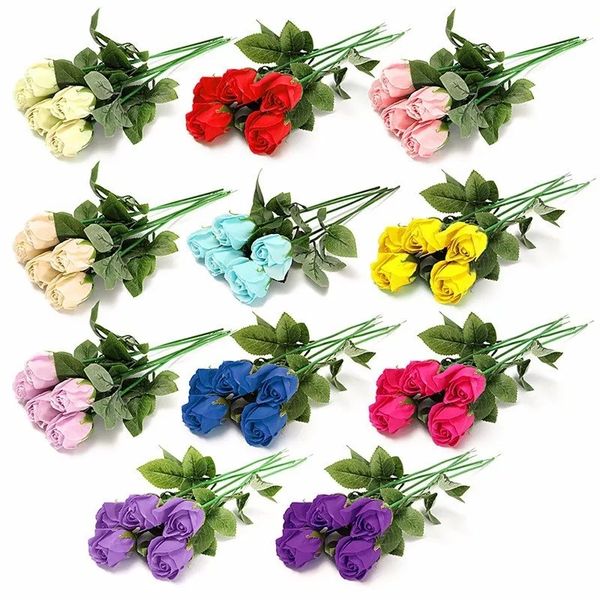 simulation artificial rose soap flower for wedding party home decoration valentine's day gift - purple-pink multi color
simulation artificial rose soap flower for wedding party home decoration valentine's day gift - purple-pink multi color