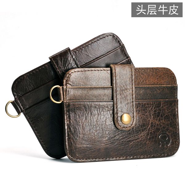 thin section like small round leather card header layer of leather short wallet men's retro set simple woman driving documents, Brown;gray
thin section like small round leather card header layer of leather short wallet men's retro set simple woman driving documents, Brown;gray